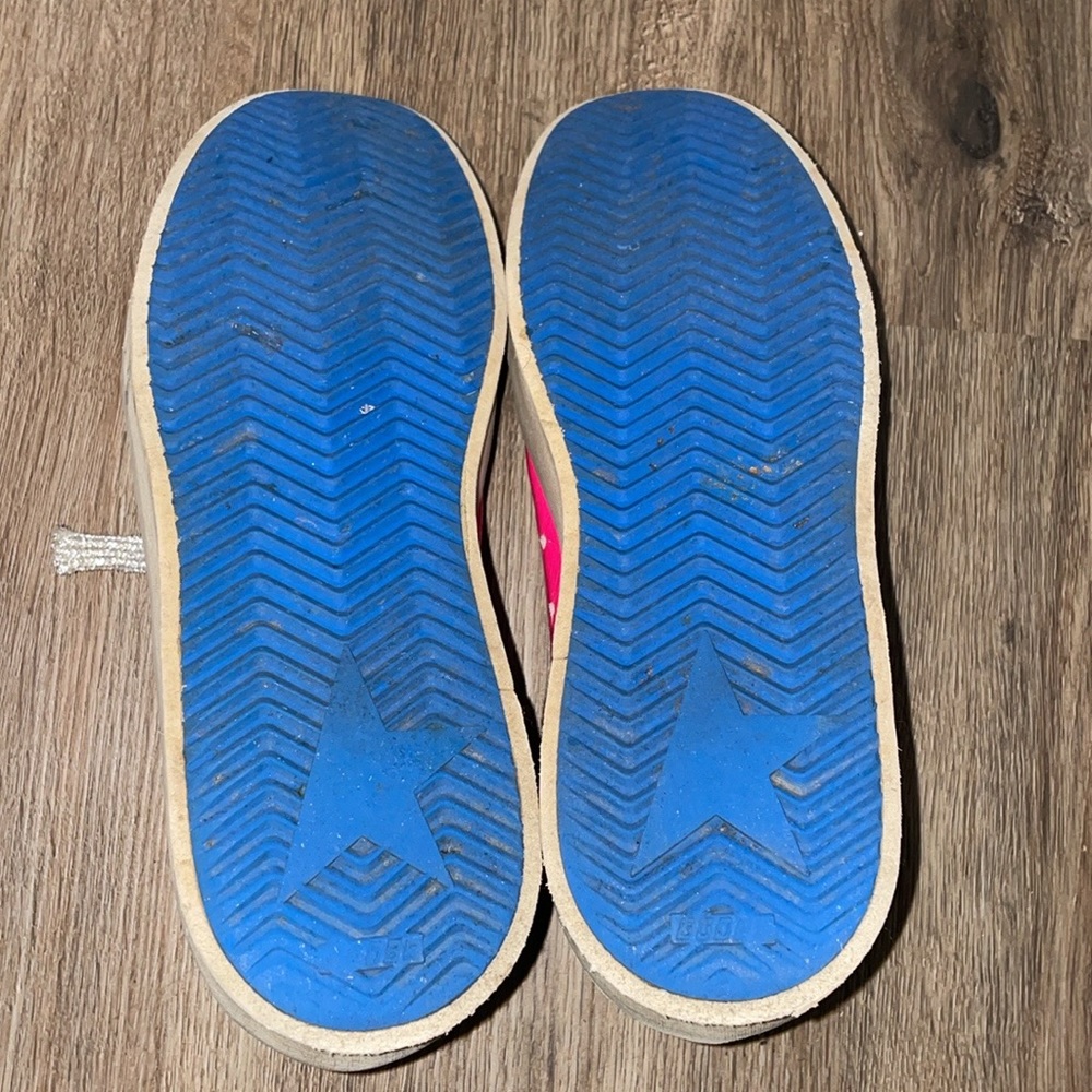 Golden Goose Stardan Size-38 Neon Pink Blue Soles - Picture 6 of 9